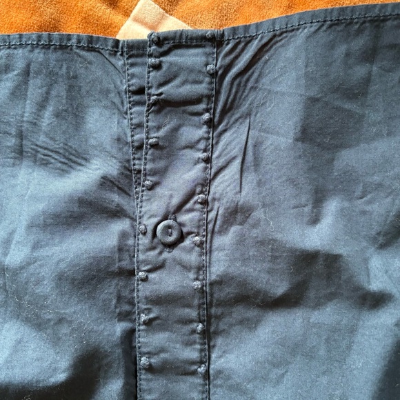 ULLA JOHNSON Freja Short Sleeve Button Down Top with Peter Pan Collar 2 Small - Picture 6 of 8